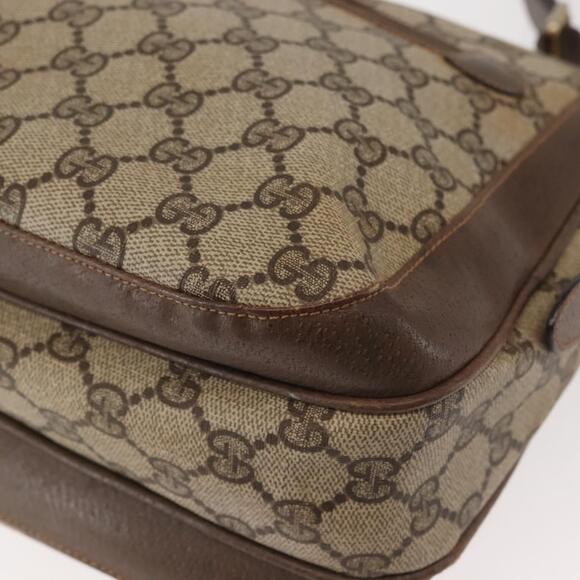 GUCCI GG Supreme Shoulder Bag PVC Beige Silver 001 46 5532 Auth 144096 - Picture 14 of 16